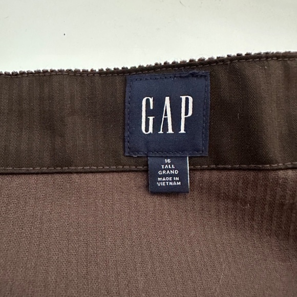 Brown Corduroy Button-Up A-Line Skirt Size 16 Tall NWOT - Picture 3 of 3